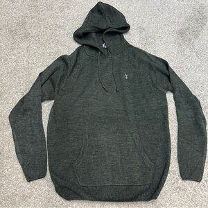 Tottenham Hotspur Sweater Mens XL Green Knitted Jumper Hoodie Pullover Hooded